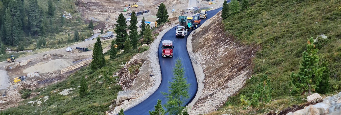 Asphaltierung Zufahrtsstraße